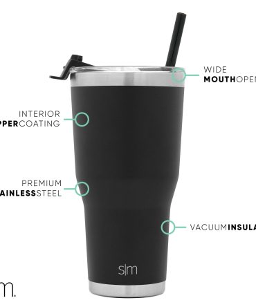 Collegiate Cruiser Tumbler with Flip Lid and Straw