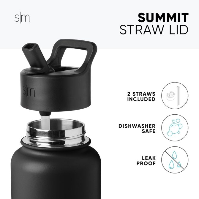 Summit Water Bottle with Straw Lid