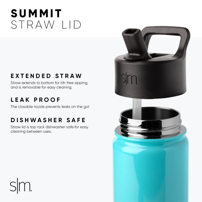 Summit Kids Water Bottle with Straw Lid