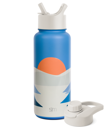 Summit Water Bottle with Straw Lid and Chug Lid