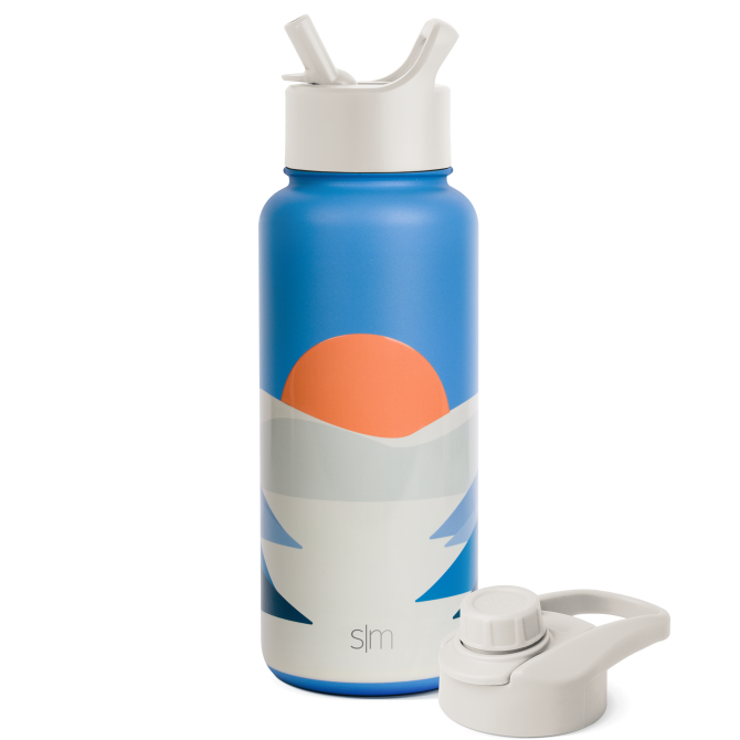 Summit Water Bottle with Straw Lid and Chug Lid