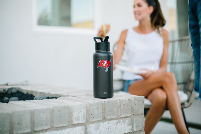 NFL Summit Insulated Water Bottle with Straw Lid