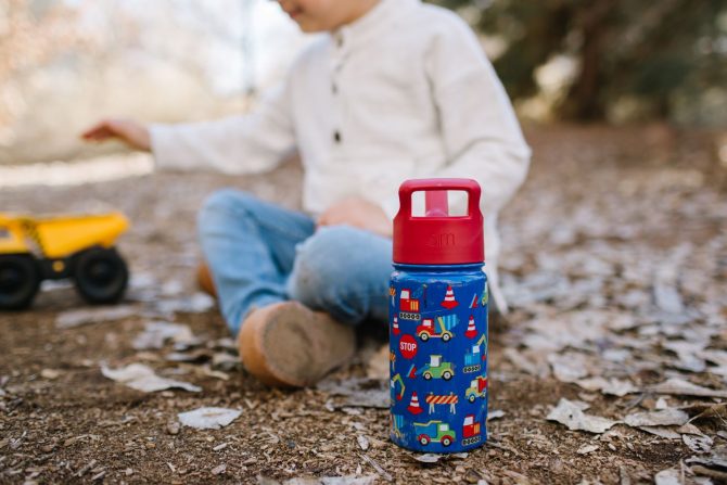 Summit Kids Water Bottle with Straw Lid