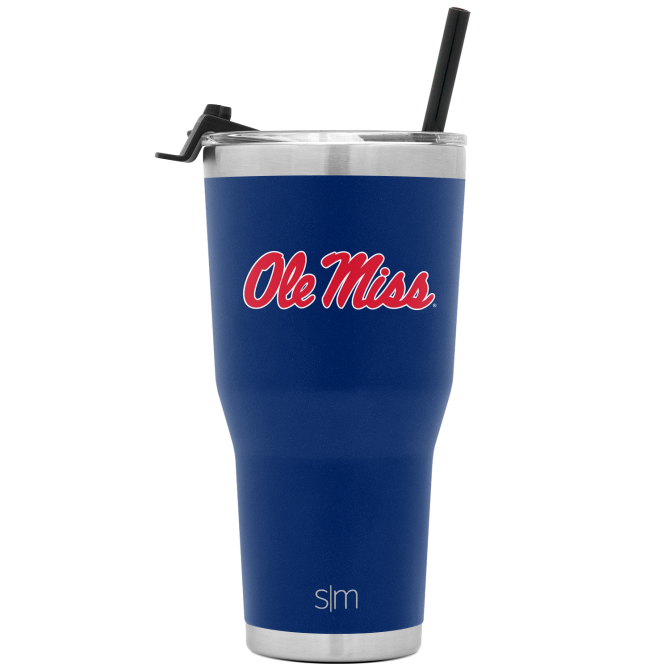 Collegiate Cruiser Tumbler with Flip Lid and Straw