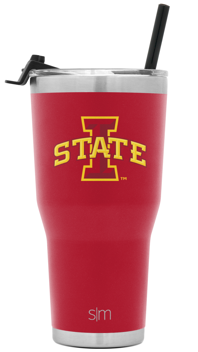 Collegiate Cruiser Tumbler with Flip Lid and Straw