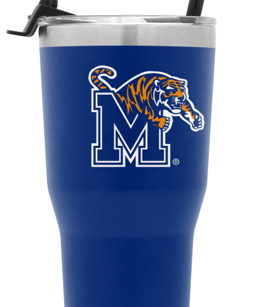 Collegiate Cruiser Tumbler with Flip Lid and Straw