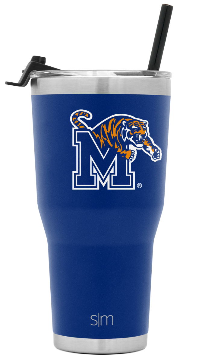 Collegiate Cruiser Tumbler with Flip Lid and Straw