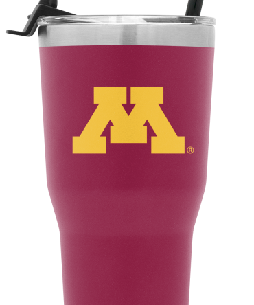 Collegiate Cruiser Tumbler with Flip Lid and Straw