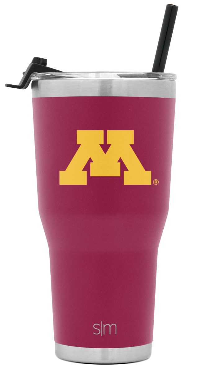 Collegiate Cruiser Tumbler with Flip Lid and Straw