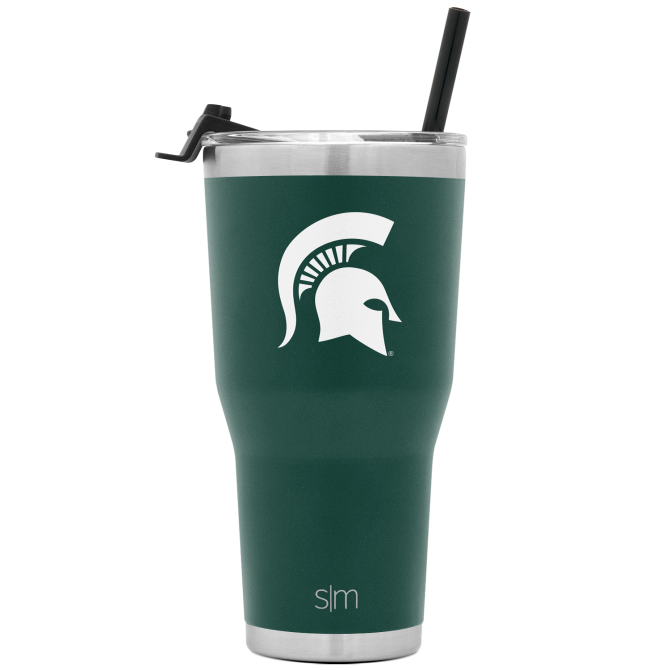 Collegiate Cruiser Tumbler with Flip Lid and Straw