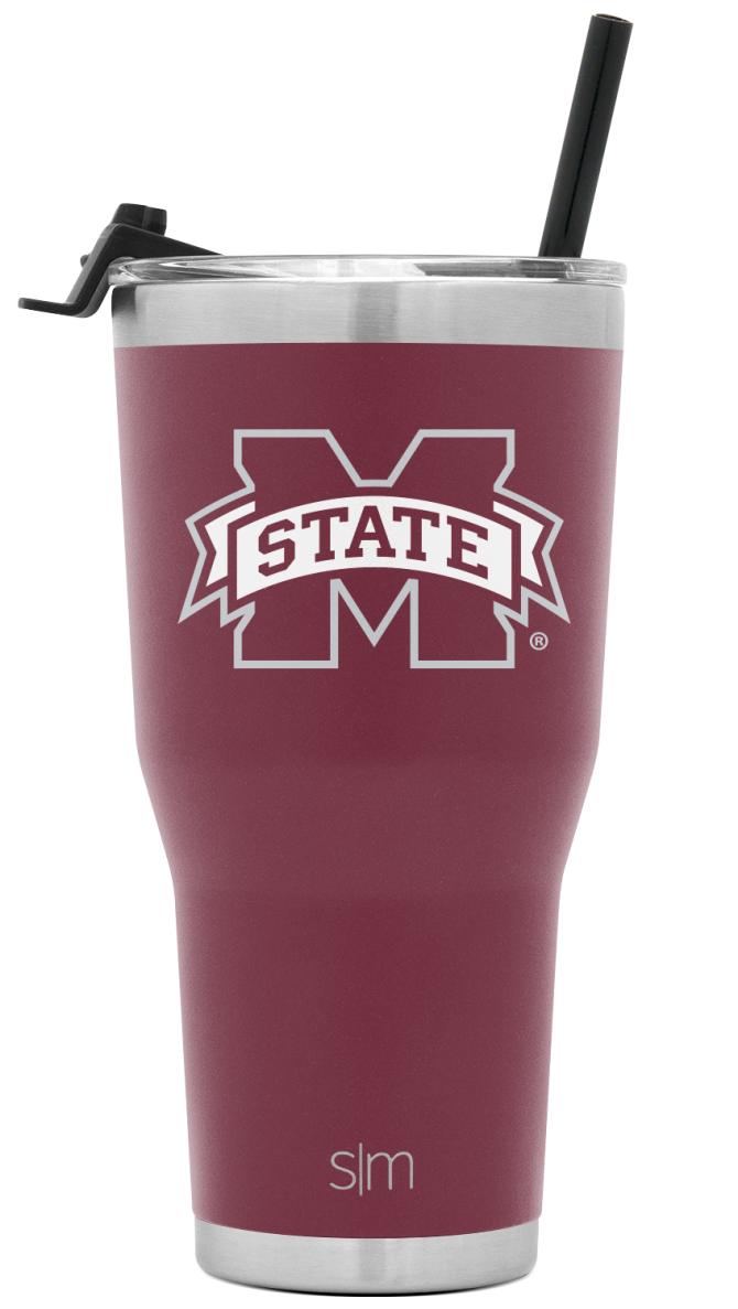 Collegiate Cruiser Tumbler with Flip Lid and Straw