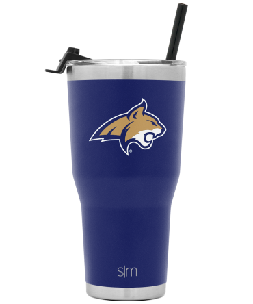 Collegiate Cruiser Tumbler with Flip Lid and Straw