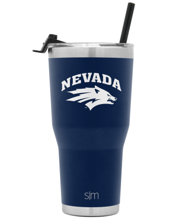 Collegiate Cruiser Tumbler with Flip Lid and Straw