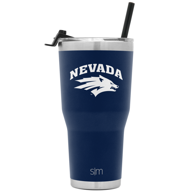 Collegiate Cruiser Tumbler with Flip Lid and Straw