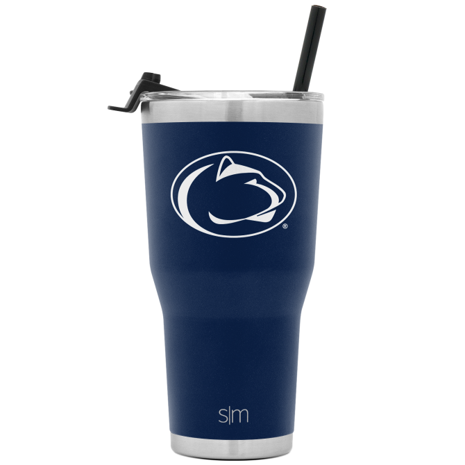 Collegiate Cruiser Tumbler with Flip Lid and Straw