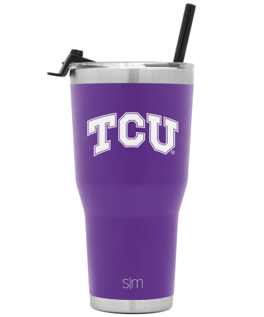 Collegiate Cruiser Tumbler with Flip Lid and Straw