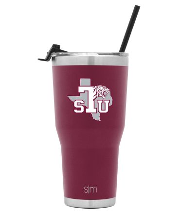 Collegiate Cruiser Tumbler with Flip Lid and Straw