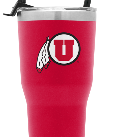 Collegiate Cruiser Tumbler with Flip Lid and Straw