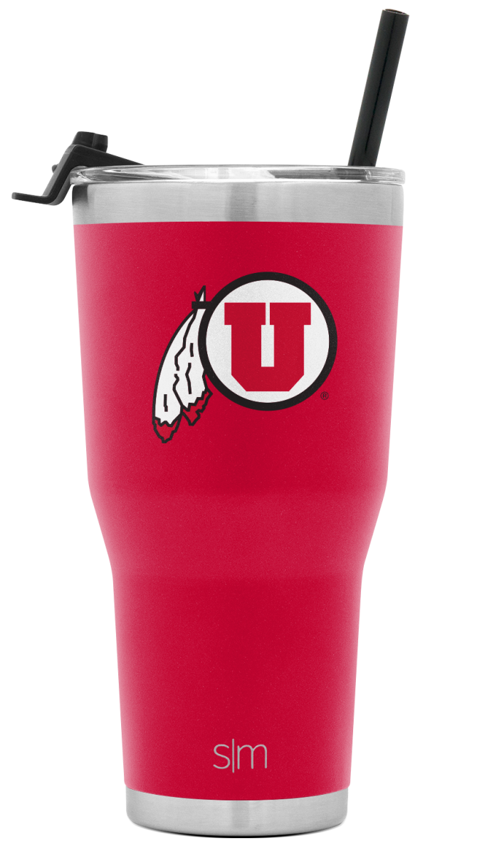 Collegiate Cruiser Tumbler with Flip Lid and Straw