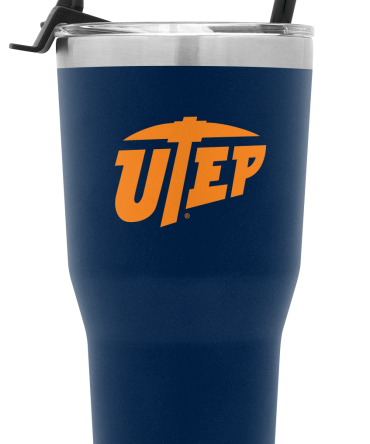 Collegiate Cruiser Tumbler with Flip Lid and Straw