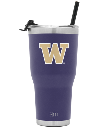 Collegiate Cruiser Tumbler with Flip Lid and Straw