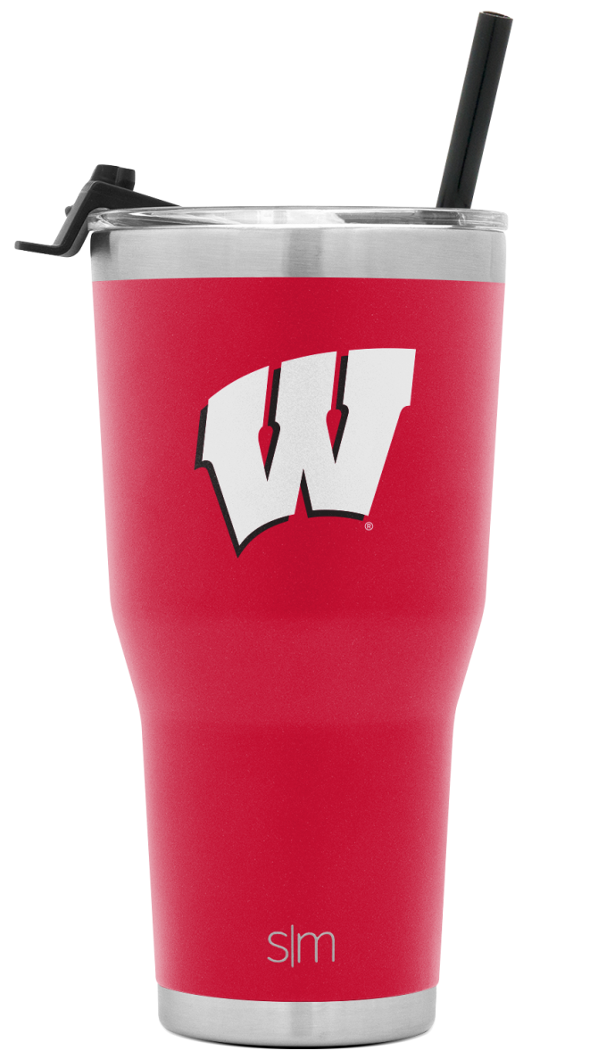 Collegiate Cruiser Tumbler with Flip Lid and Straw