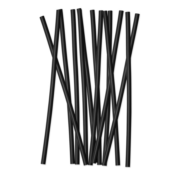 Plastic Reusable Drinking Straws 12-Pack