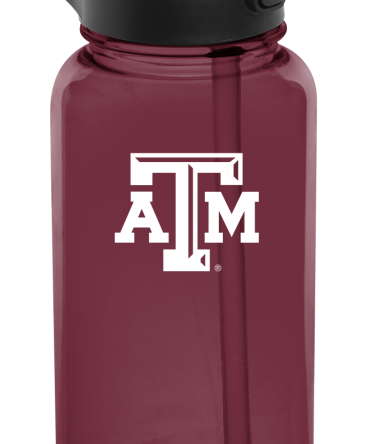 Collegiate Plastic Summit Water Bottle with Simple Flip Straw Lid