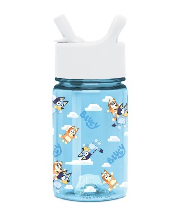 Summit Kids Plastic Water Bottle with Straw Lid