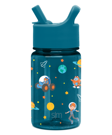 Summit Kids Plastic Water Bottle with Straw Lid