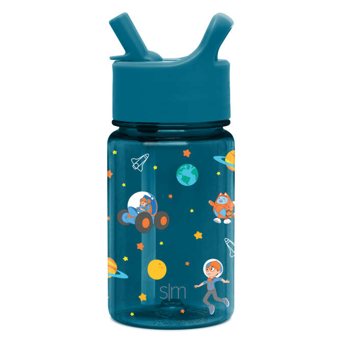 Summit Kids Plastic Water Bottle with Straw Lid