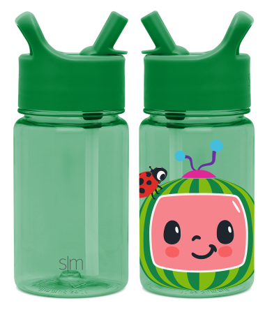 Summit Kids Plastic Water Bottle with Straw Lid