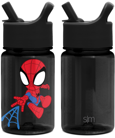 Summit Kids Plastic Water Bottle with Straw Lid