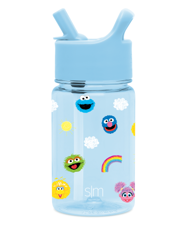 Summit Kids Plastic Water Bottle with Straw Lid