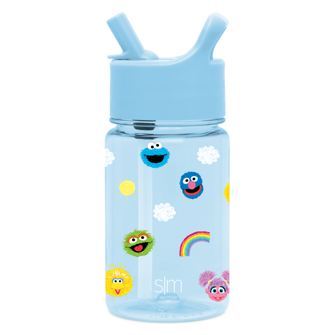 Summit Kids Plastic Water Bottle with Straw Lid