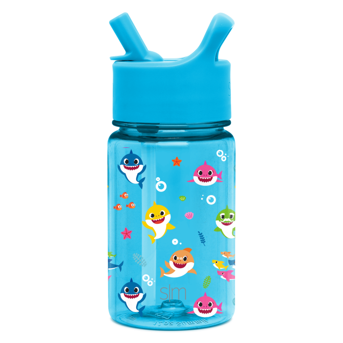 Summit Kids Plastic Water Bottle with Straw Lid