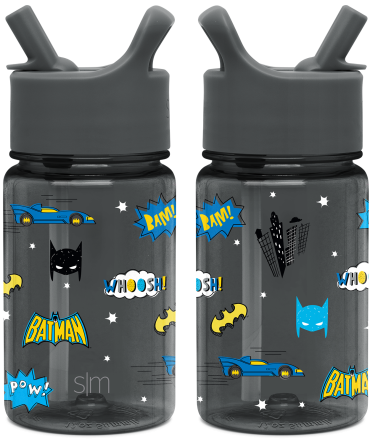 Summit Kids Plastic Water Bottle with Straw Lid