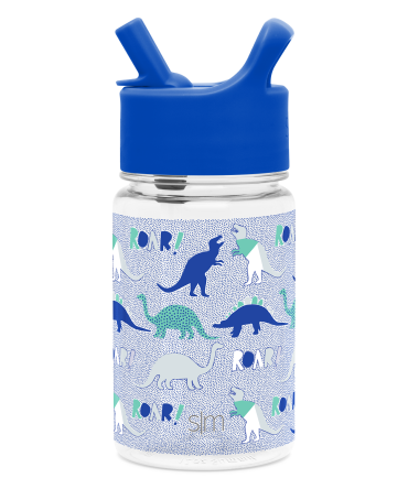 Summit Kids Plastic Water Bottle with Straw Lid