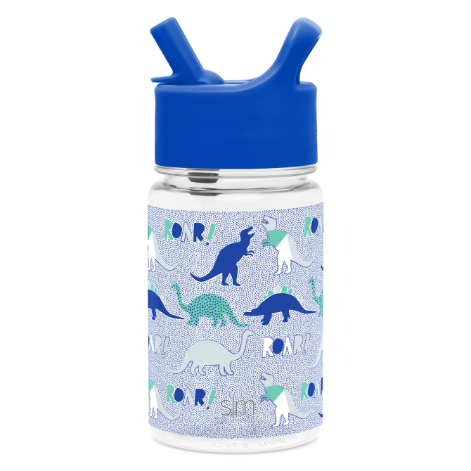 Summit Kids Plastic Water Bottle with Straw Lid