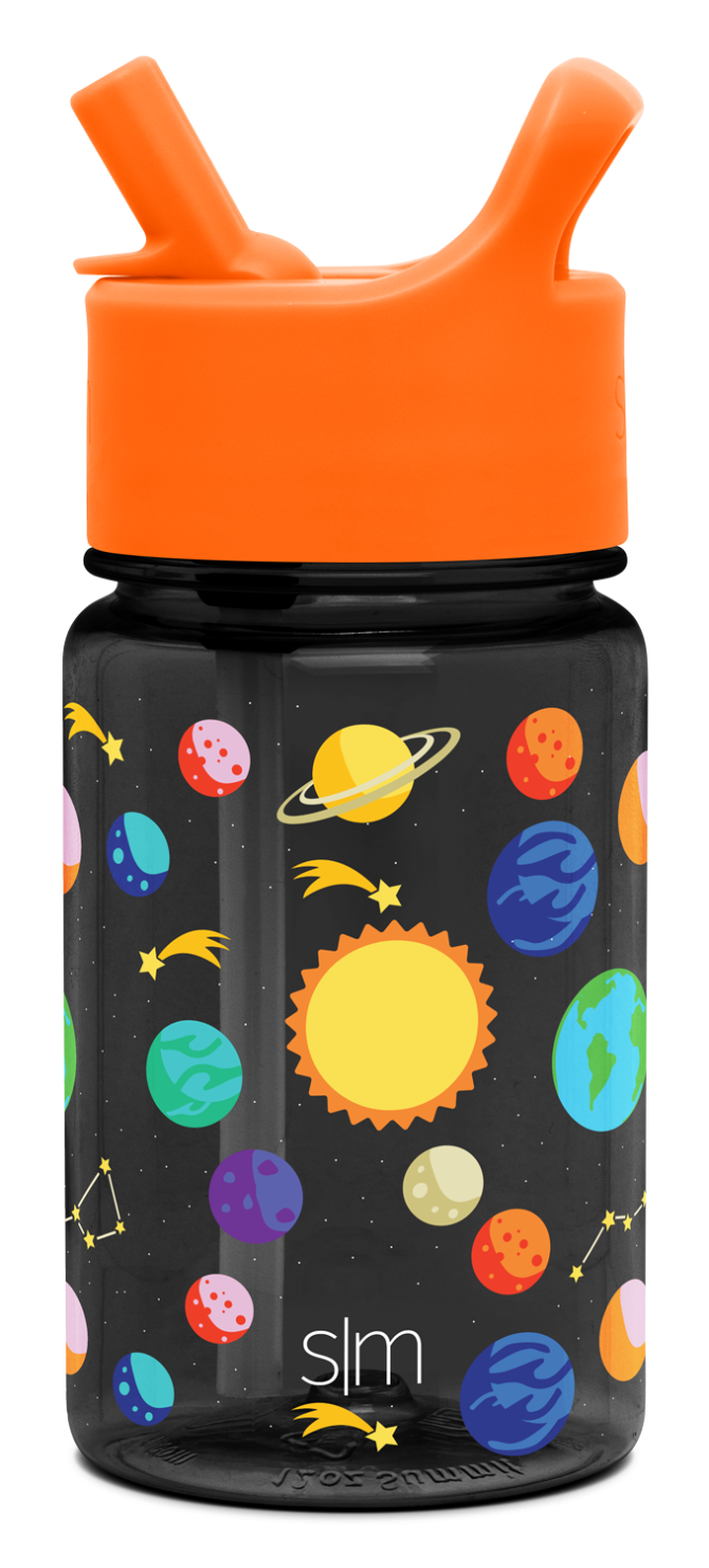 Summit Kids Plastic Water Bottle with Straw Lid