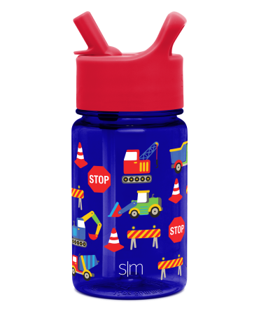 Summit Kids Plastic Water Bottle with Straw Lid