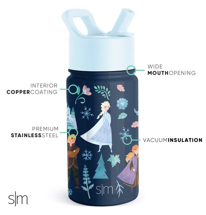 Summit Kids Water Bottle with Straw Lid