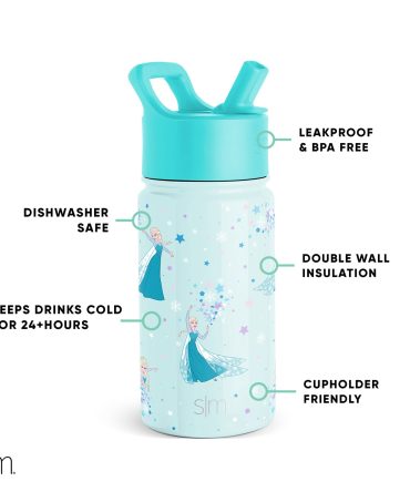 Summit Kids Water Bottle with Straw Lid