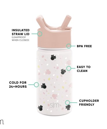 Summit Kids Water Bottle with Straw Lid