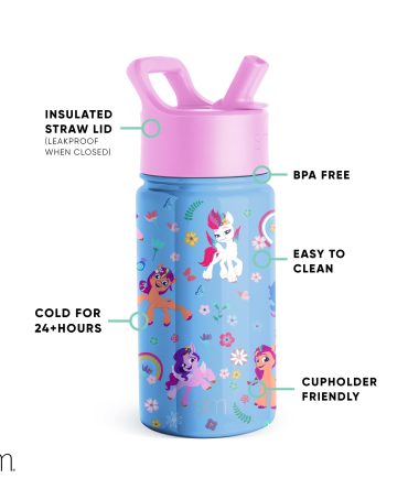 Summit Kids Water Bottle with Straw Lid