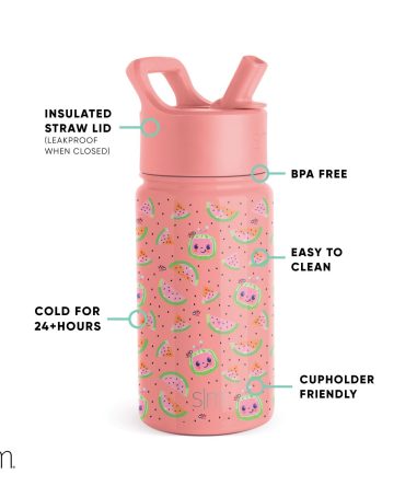 Summit Kids Water Bottle with Straw Lid