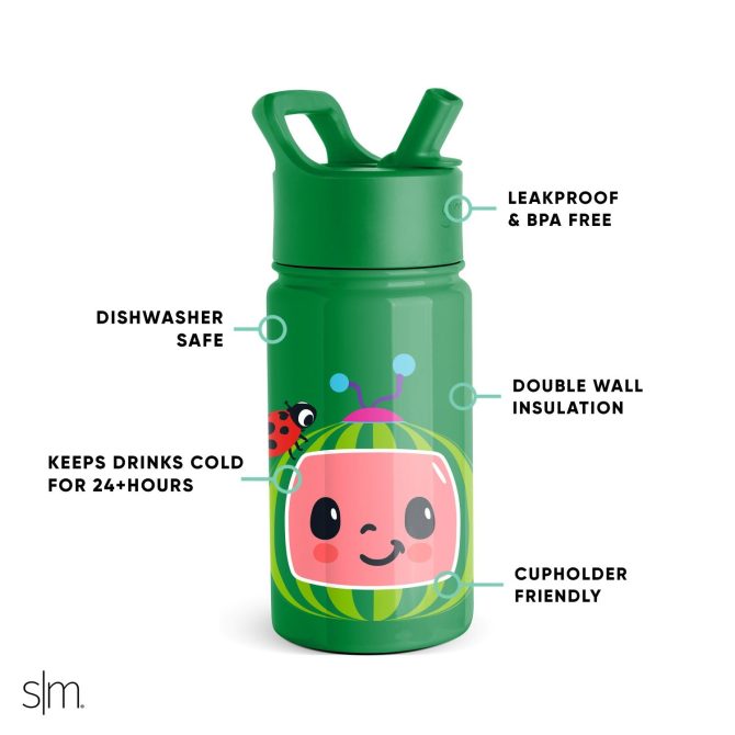 Summit Kids Water Bottle with Straw Lid