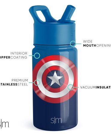 Summit Kids Water Bottle with Straw Lid