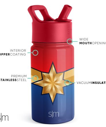 Summit Kids Water Bottle with Straw Lid