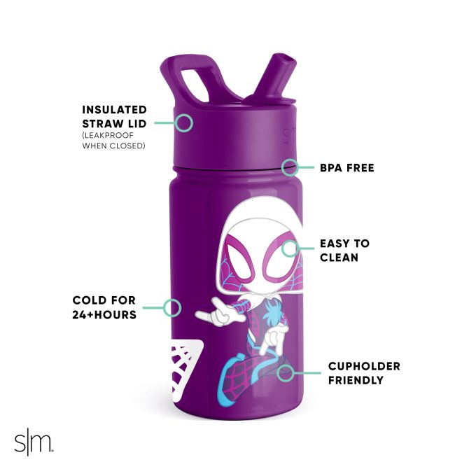 Summit Kids Water Bottle with Straw Lid